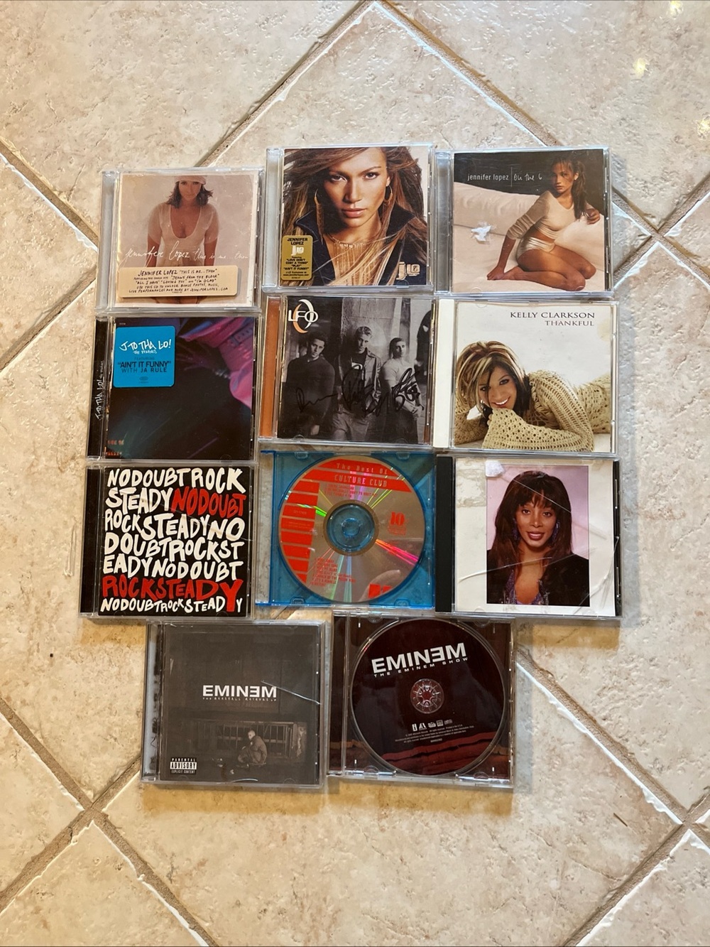 CDS vintage (11) in bundle-JLO, LFO, No doubt ,Eminem, culture , kelly C,Donna S